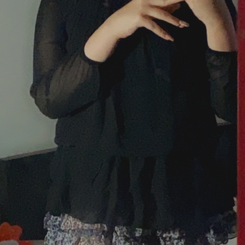 black baby doll dress